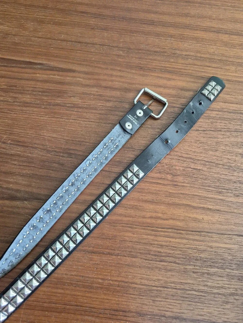 Vegan Leather 2 Row Pryamud Belt 38